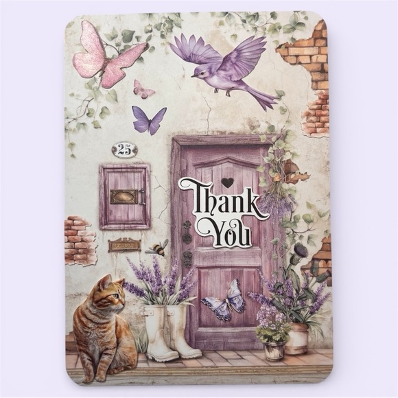 Hand Crafted Other - Handmade Thank You Greeting Card